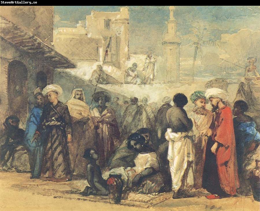 William James Muller The Cairo Slave Market